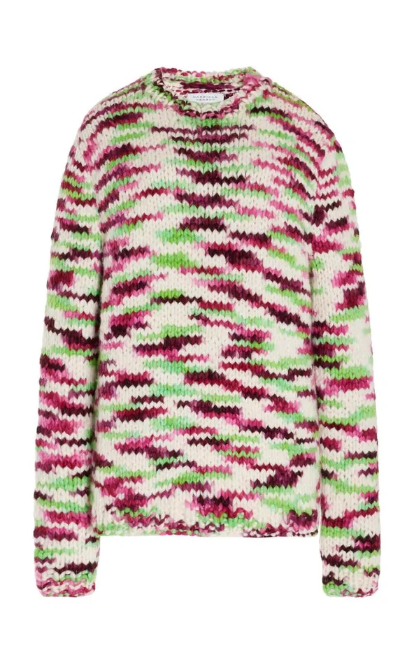 Gabriela Hearst Sweaters and Turtlenecks Women Lawrence Knit Sweater In Space Dye Jewel Multi Welfat Cashmere Gabriela Hearst Sweaters and Turtlenecks Women Lawrence Knit Sweater In Space Dye Jewel Multi Welfat Cashmere