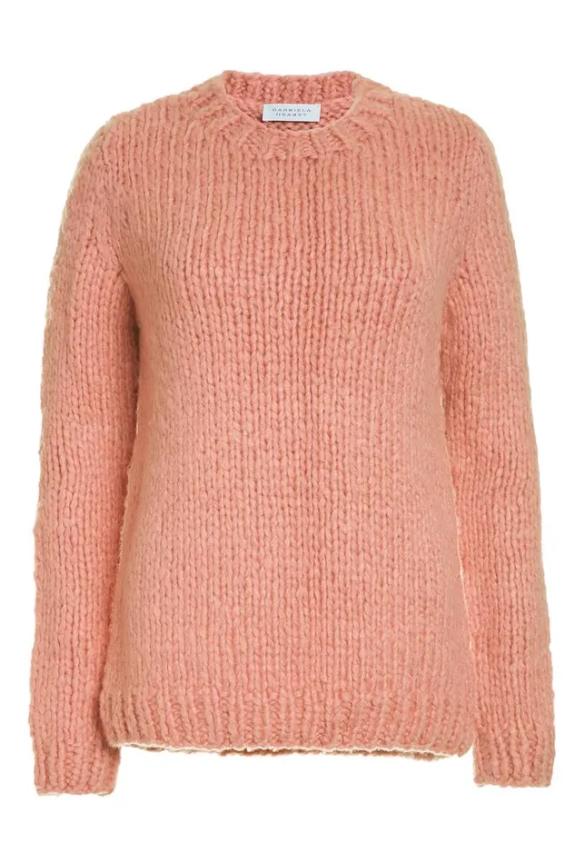 Gabriela Hearst Sweaters and Turtlenecks Women Lawrence Knit Sweater In Watermelon Tourmaline Welfat Cashmere