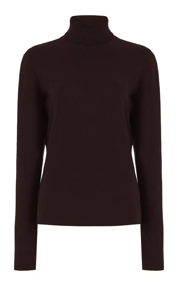 Gabriela Hearst Sweaters and Turtlenecks Women May Knit Turtleneck In Chocolate Merino Wool Cashmere Gabriela Hearst Sweaters and Turtlenecks Women May Knit Turtleneck In Chocolate Merino Wool Cashmere
