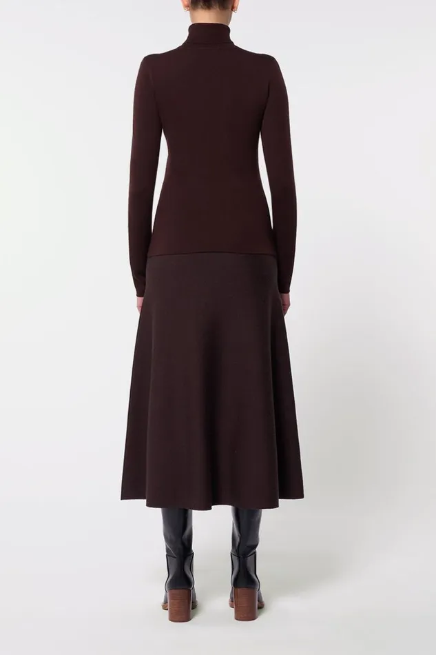Gabriela Hearst Sweaters and Turtlenecks Women May Knit Turtleneck In Chocolate Merino Wool Cashmere
