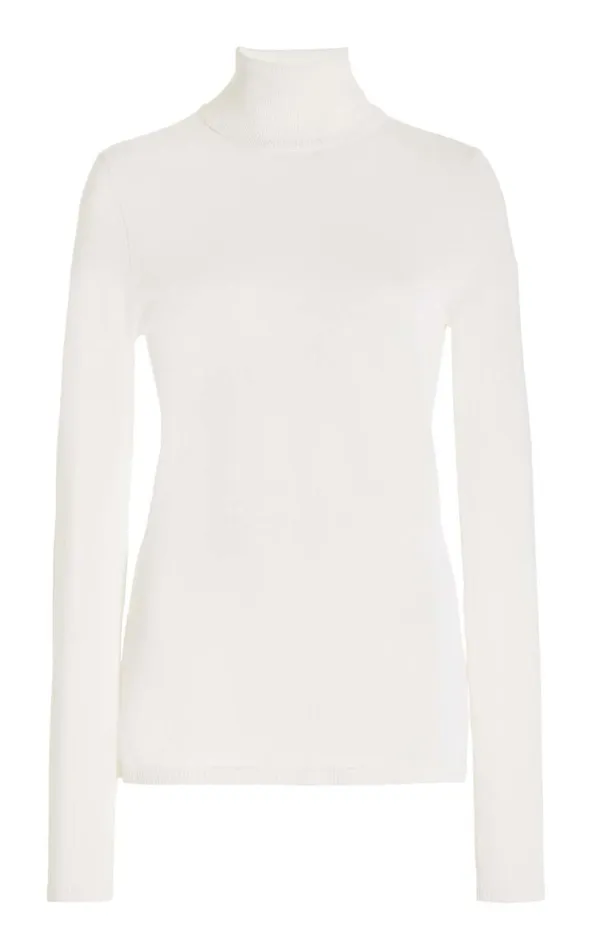 Gabriela Hearst Sweaters and Turtlenecks Women May Knit Turtleneck In Ivory Merino Wool Cashmere Gabriela Hearst Sweaters and Turtlenecks Women May Knit Turtleneck In Ivory Merino Wool Cashmere