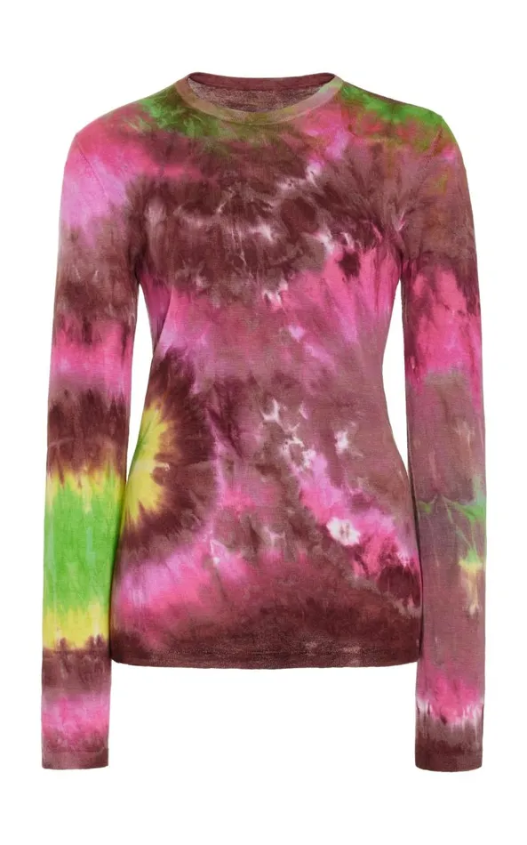 Gabriela Hearst Sweaters and Turtlenecks Women Miller Knit Sweater In Multi Tie Dye Cashmere Gabriela Hearst Sweaters and Turtlenecks Women Miller Knit Sweater In Multi Tie Dye Cashmere