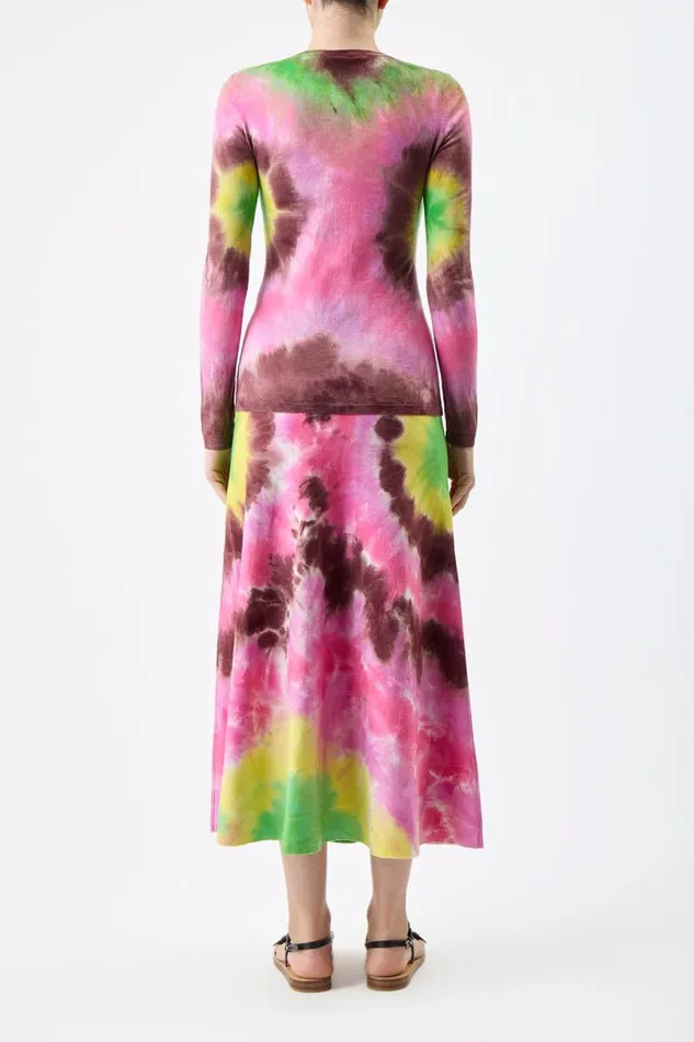 Gabriela Hearst Sweaters and Turtlenecks Women Miller Knit Sweater In Multi Tie Dye Cashmere