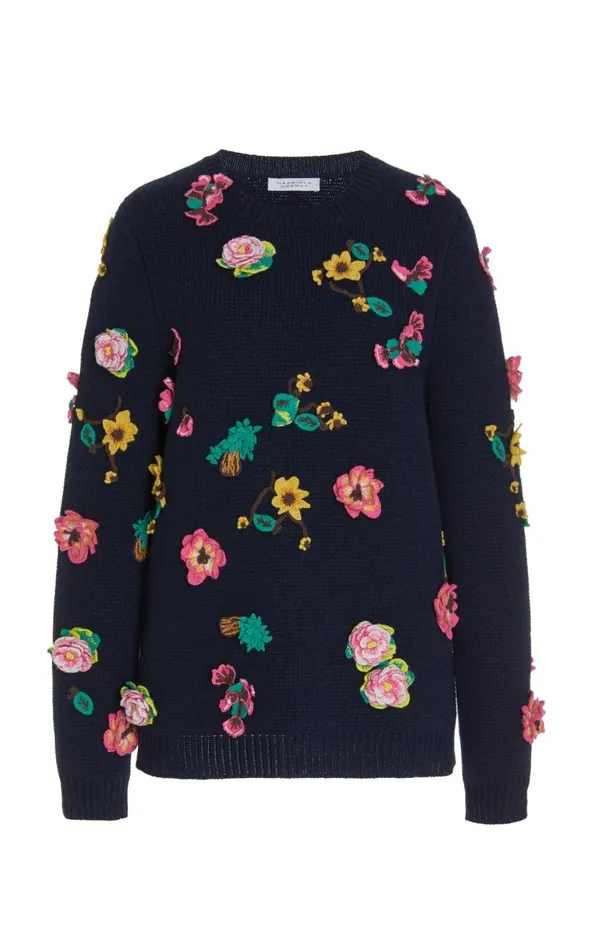 Gabriela Hearst Sweaters and Turtlenecks Women Nola Knit Sweater In Dark Navy Cashmere Gabriela Hearst Sweaters and Turtlenecks Women Nola Knit Sweater In Dark Navy Cashmere