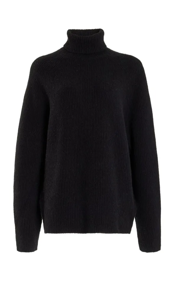 Gabriela Hearst Sweaters and Turtlenecks Women Wigman Knit Turtleneck Sweater In Black Cashmere Gabriela Hearst Sweaters and Turtlenecks Women Wigman Knit Turtleneck Sweater In Black Cashmere