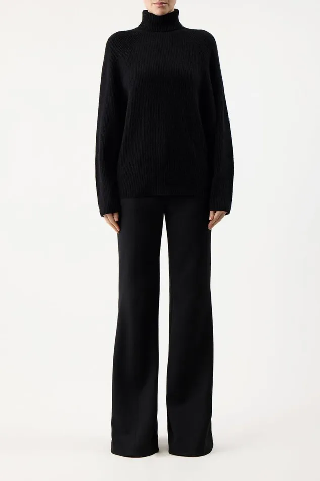 Gabriela Hearst Sweaters and Turtlenecks Women Wigman Knit Turtleneck Sweater In Black Cashmere