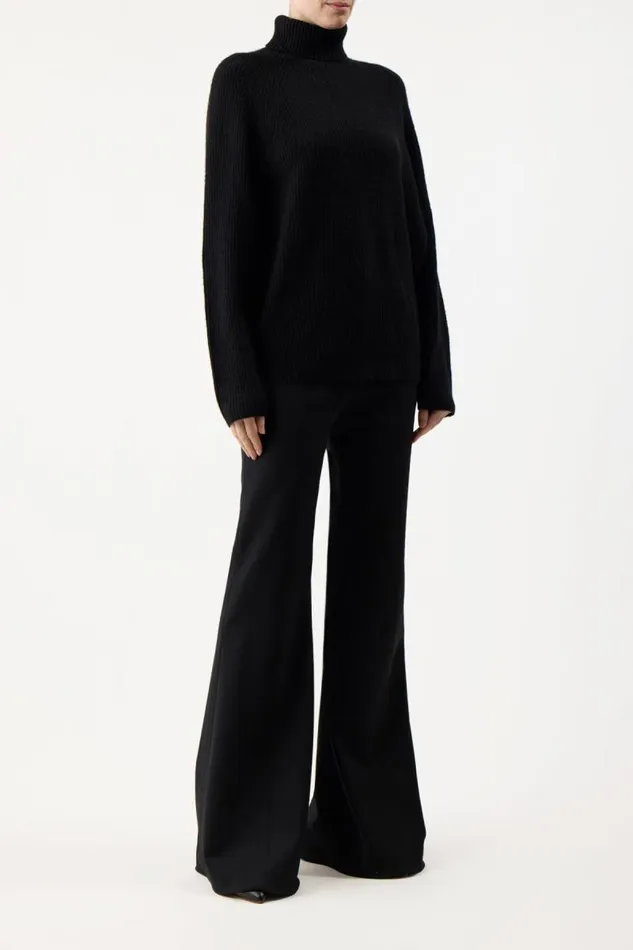 Gabriela Hearst Sweaters and Turtlenecks Women Wigman Knit Turtleneck Sweater In Black Cashmere