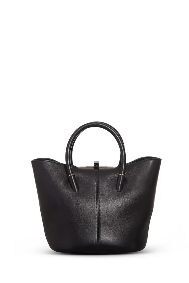 Gabriela Hearst Top Handles WomenMen Baez Bag In Black Nappa Leather