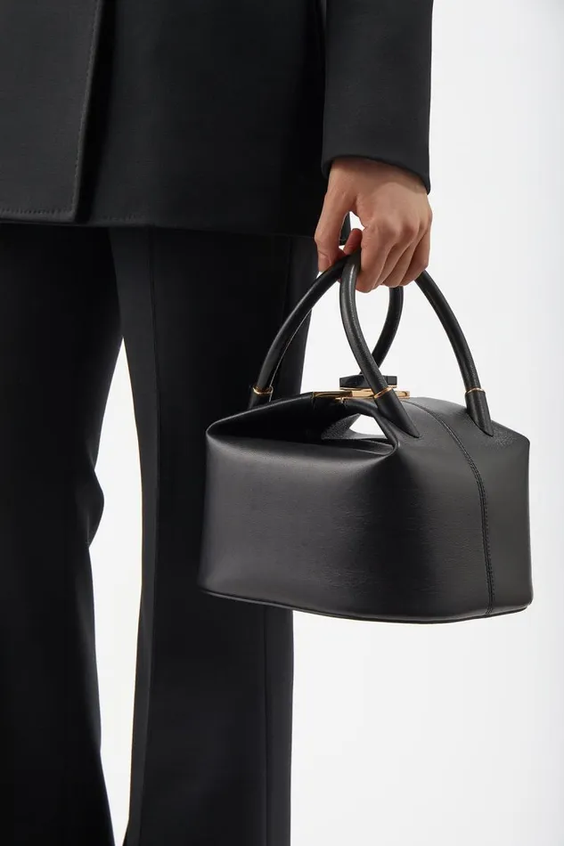 Gabriela Hearst Top Handles WomenMen Baez Bag In Black Nappa Leather
