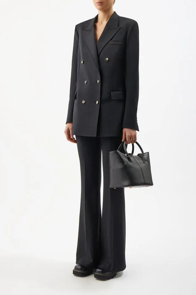 Gabriela Hearst Top Handles WomenMen Baez Bag In Black Nappa Leather