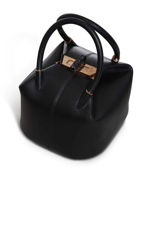 Gabriela Hearst Top Handles WomenMen Baez Bag In Black Nappa Leather