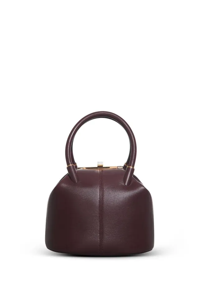 Gabriela Hearst Top Handles WomenMen Baez Bag In Bordeaux Nappa Leather