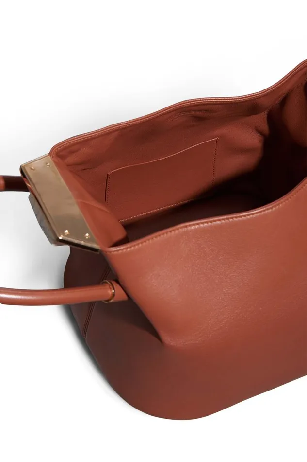Gabriela Hearst Top Handles WomenMen Baez Bag In Cognac Nappa Leather
