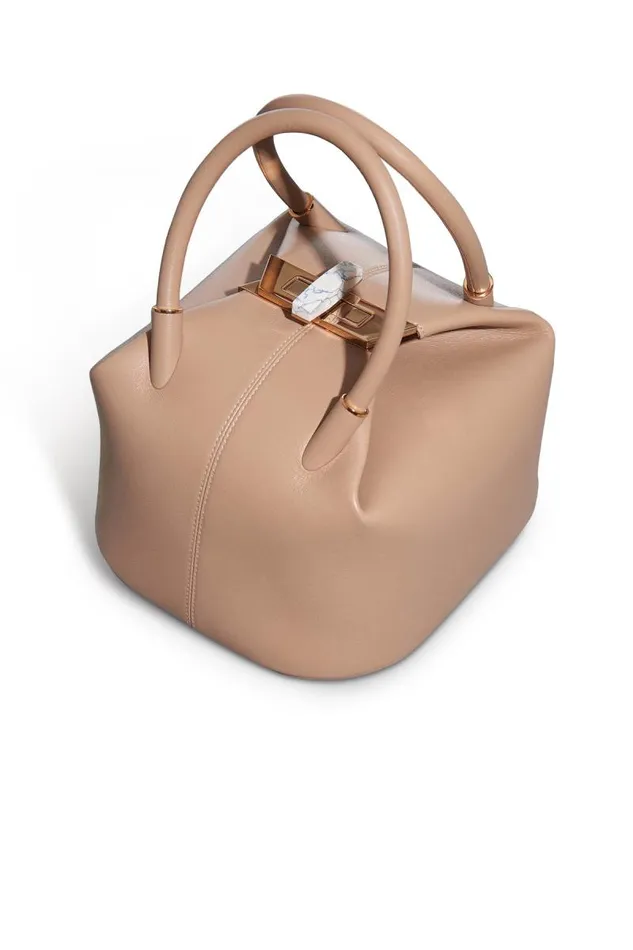 Gabriela Hearst Top Handles WomenMen Baez Bag In Nude Nappa Leather