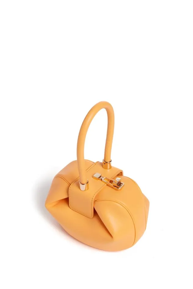 Gabriela Hearst Top Handles WomenMen Demi Bag In Fluorescent Orange Nappa Leather