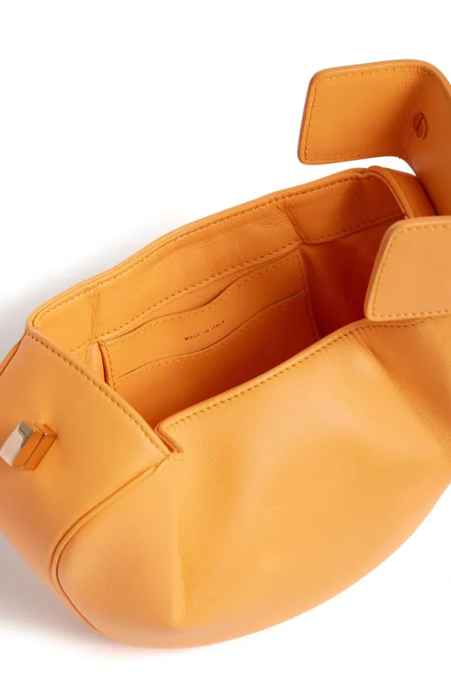 Gabriela Hearst Top Handles WomenMen Demi Bag In Fluorescent Orange Nappa Leather