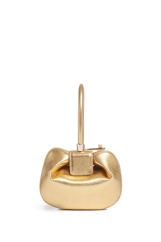Gabriela Hearst Top Handles WomenMen Demi Bag In Gold Metallic Nappa Leather