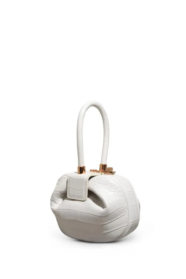 Gabriela Hearst Top Handles WomenMen Demi Bag In Ivory Crocodile Leather