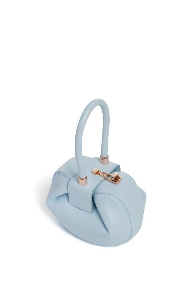 Gabriela Hearst Top Handles WomenMen Demi Bag In Light Blue Nappa Leather