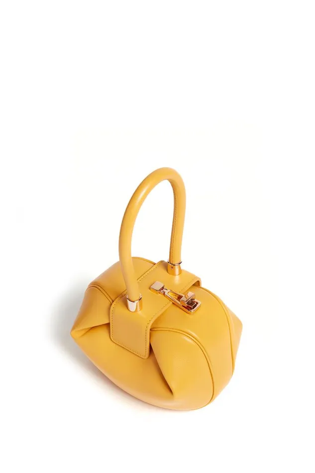 Gabriela Hearst Top Handles WomenMen Demi Bag In Yellow Nappa Leather