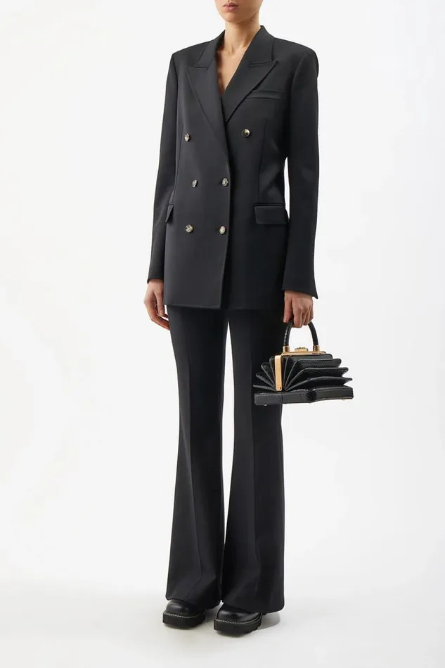 Gabriela Hearst Top Handles WomenMen Diana Bag In Cognac Yellow and Black Nappa Leather