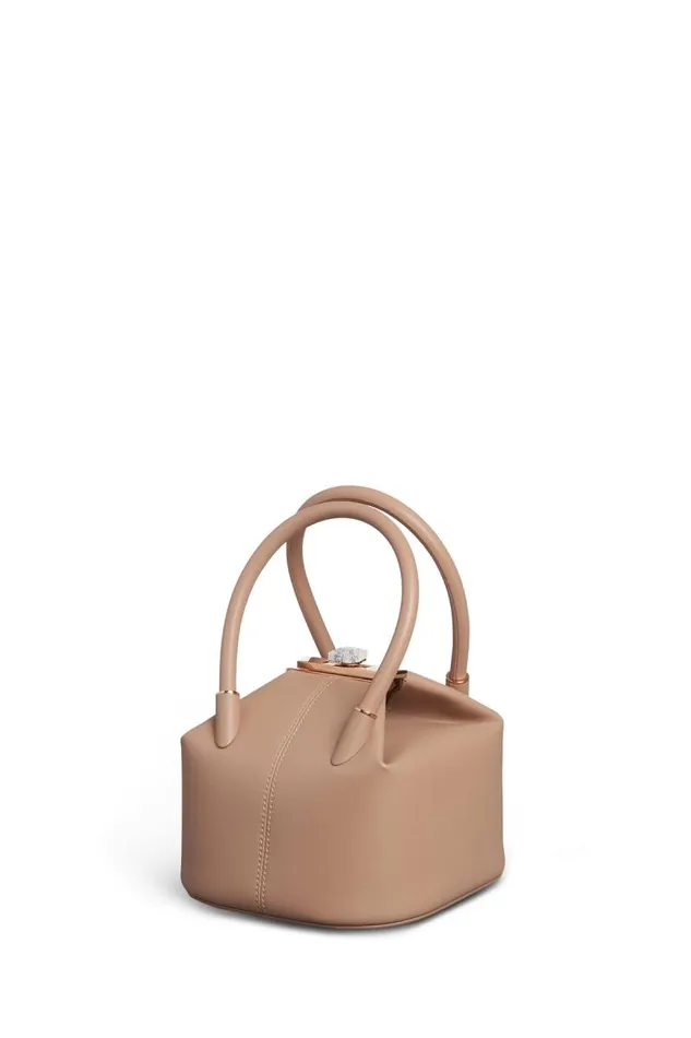 Gabriela Hearst Top Handles WomenMen Mini Baez Bag In Nude Nappa Leather