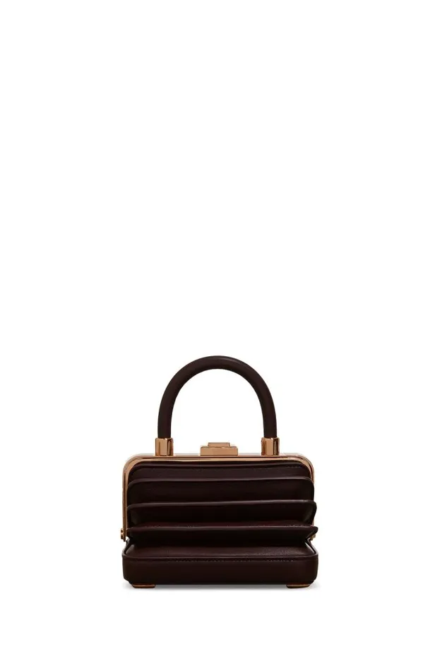 Gabriela Hearst Top Handles WomenMen Mini Diana Bag In Bordeaux Nappa Leather