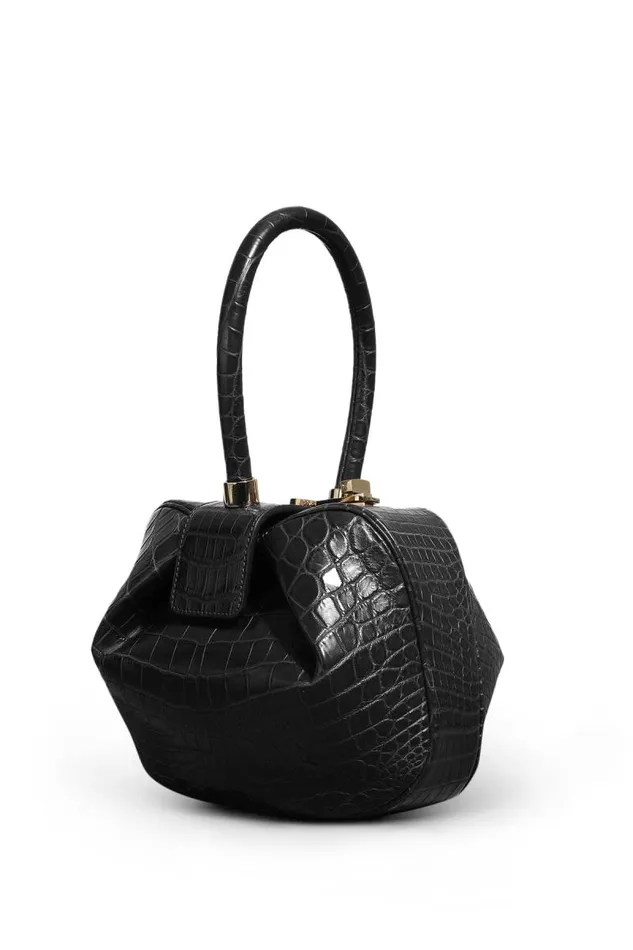 Gabriela Hearst Top Handles WomenMen Nina Bag In Black Crocodile Leather
