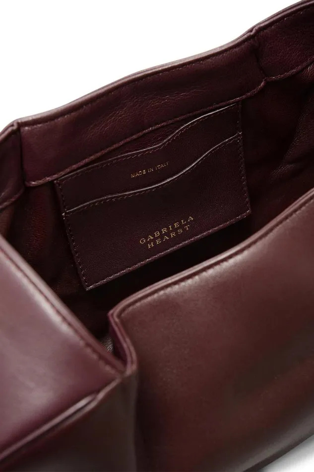 Gabriela Hearst Top Handles WomenMen Nina Bag In Bordeaux Nappa Leather