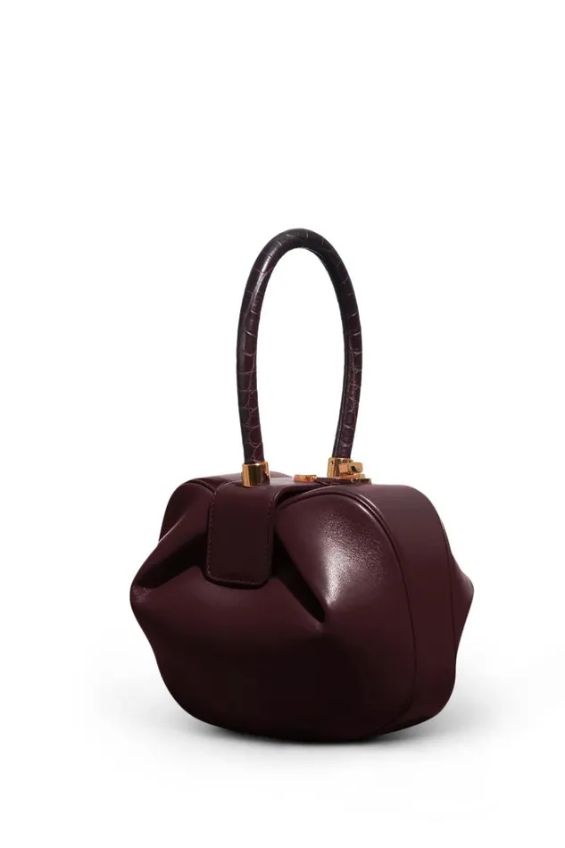 Gabriela Hearst Top Handles WomenMen Nina Bag In Bordeaux Nappa Leather With Crocodile Leather Handle Gabriela Hearst Top Handles WomenMen Nina Bag In Bordeaux Nappa Leather With Crocodile Leather Handle