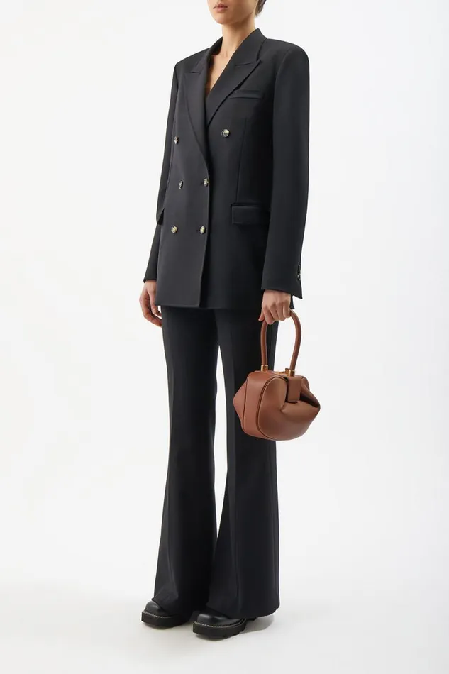 Gabriela Hearst Top Handles WomenMen Nina Bag In Bordeaux Nappa Leather With Crocodile Leather Handle