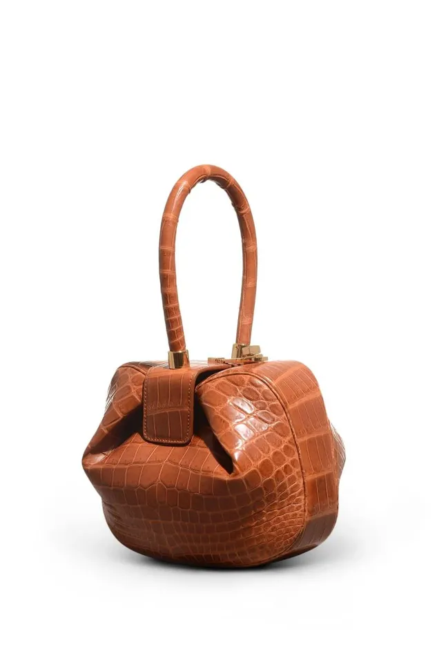 Gabriela Hearst Top Handles WomenMen Nina Bag In Cognac Crocodile Leather