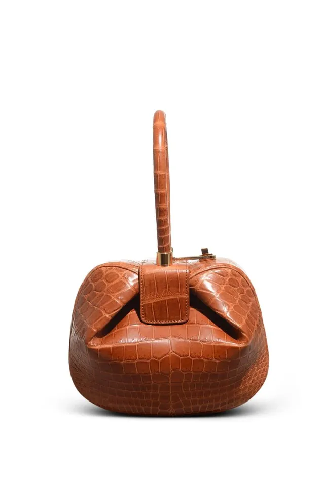 Gabriela Hearst Top Handles WomenMen Nina Bag In Cognac Crocodile Leather