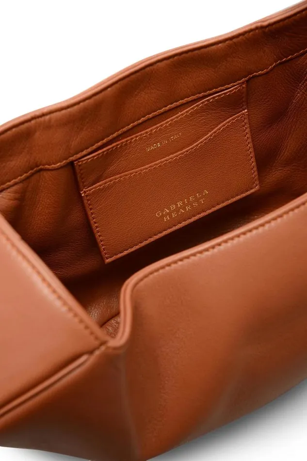 Gabriela Hearst Top Handles WomenMen Nina Bag In Cognac Nappa Leather With Crocodile Leather Handle