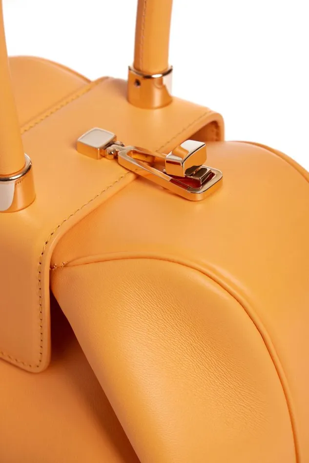 Gabriela Hearst Top Handles WomenMen Nina Bag In Fluorescent Orange Nappa Leather