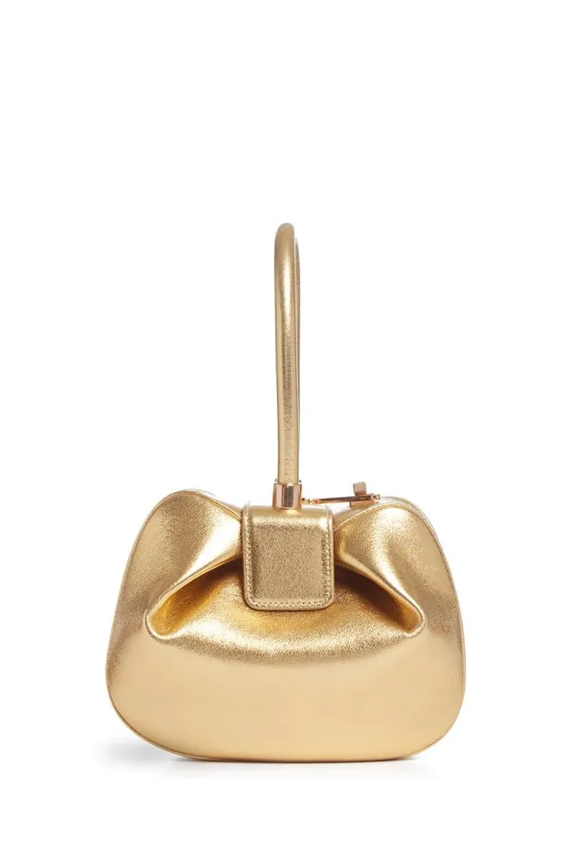Gabriela Hearst Top Handles WomenMen Nina Bag In Gold Metallic Nappa Leather
