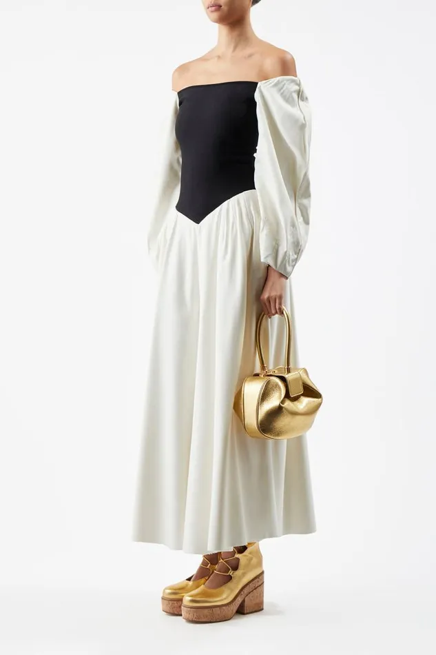 Gabriela Hearst Top Handles WomenMen Nina Bag In Gold Metallic Nappa Leather