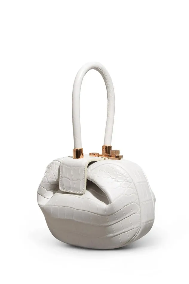 Gabriela Hearst Top Handles WomenMen Nina Bag In Ivory Crocodile Leather