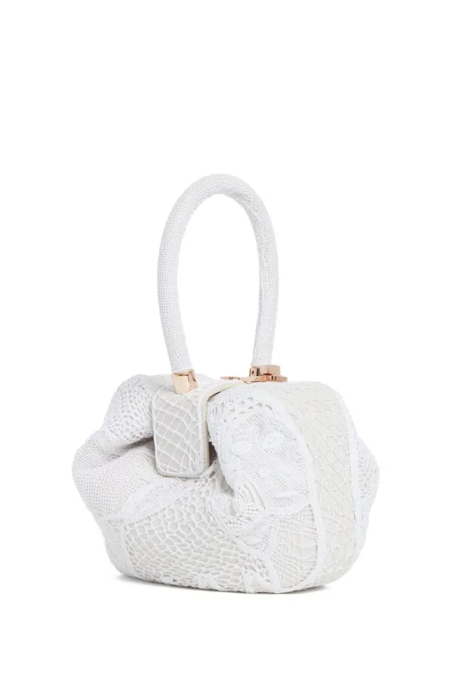 Gabriela Hearst Top Handles WomenMen Nina Bag In Ivory Nappa Leather With Cotton Macrame Gabriela Hearst Top Handles WomenMen Nina Bag In Ivory Nappa Leather With Cotton Macrame
