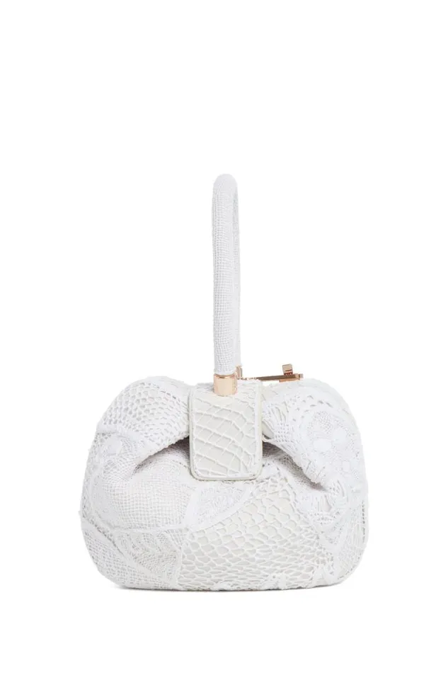 Gabriela Hearst Top Handles WomenMen Nina Bag In Ivory Nappa Leather With Cotton Macrame