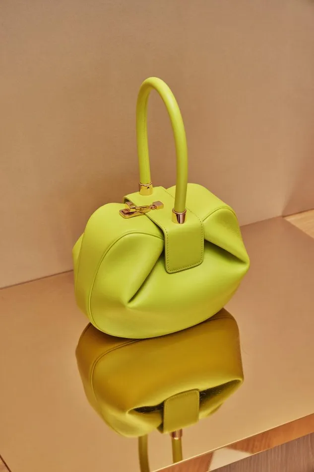 Gabriela Hearst Top Handles WomenMen Nina Bag In Lime Adamite Nappa Leather