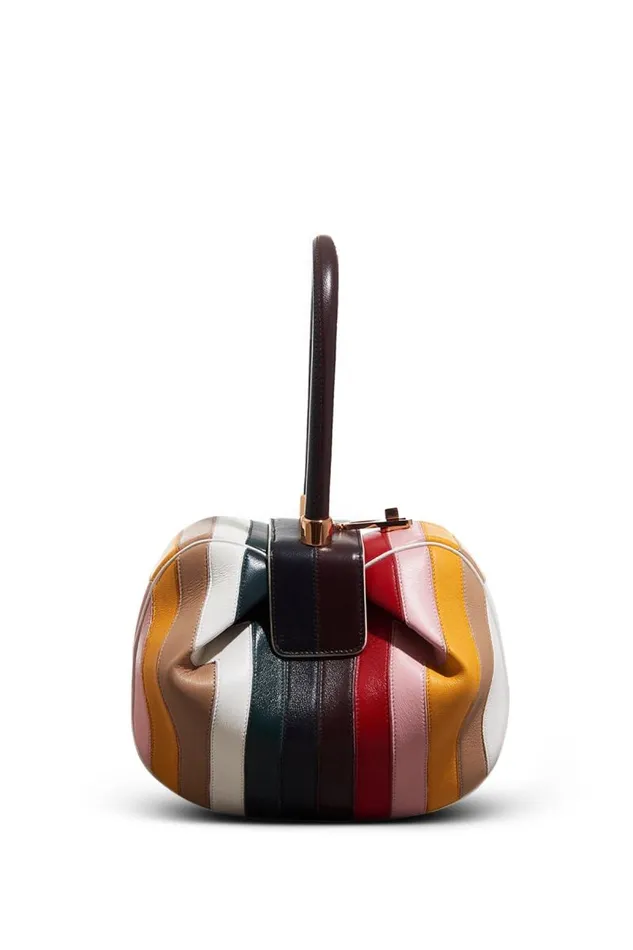 Gabriela Hearst Top Handles WomenMen Nina Bag In Multi Stripes Nappa Leather