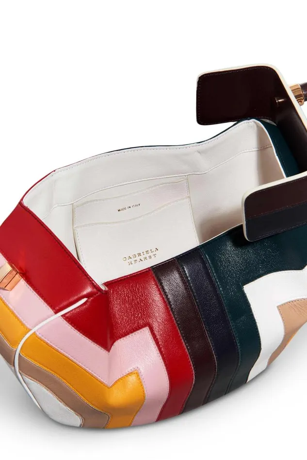 Gabriela Hearst Top Handles WomenMen Nina Bag In Multi Stripes Nappa Leather