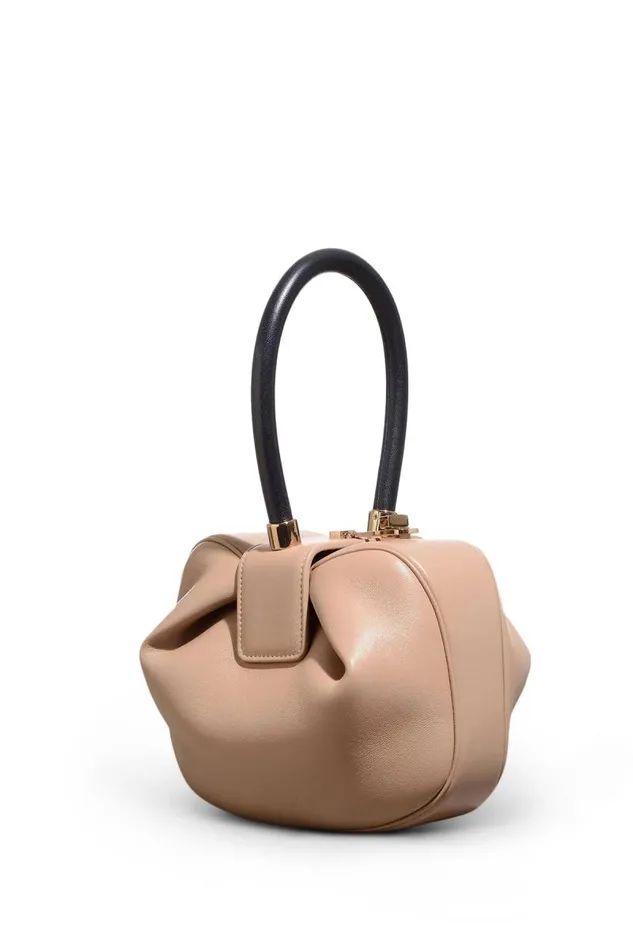 Gabriela Hearst Top Handles WomenMen Nina Bag In Nude and Navy Nappa Leather