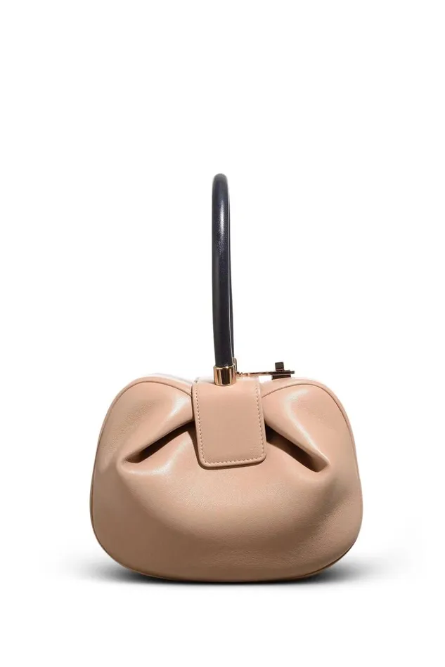 Gabriela Hearst Top Handles WomenMen Nina Bag In Nude and Navy Nappa Leather