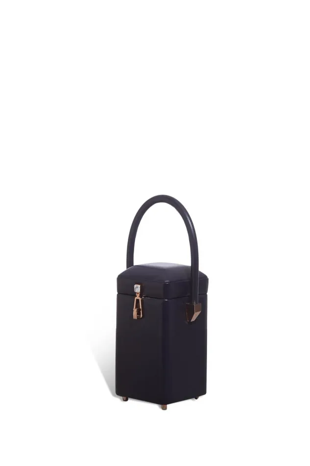 Gabriela Hearst Top Handles WomenMen Nostalgia Bag In Navy Nappa Leather