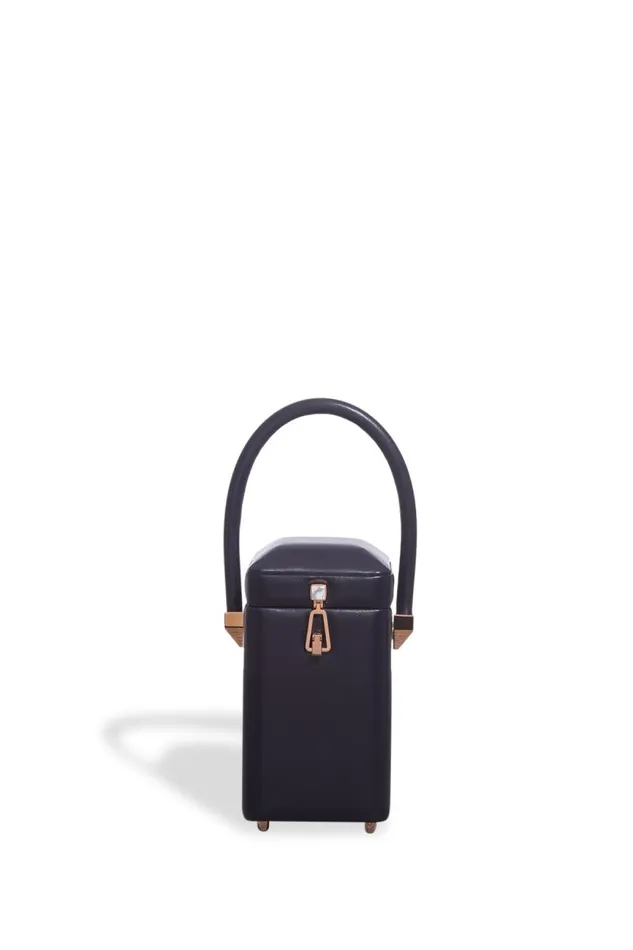 Gabriela Hearst Top Handles WomenMen Nostalgia Bag In Navy Nappa Leather