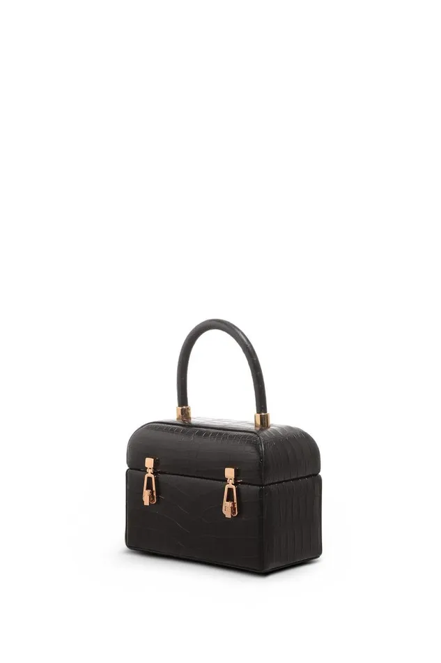 Gabriela Hearst Top Handles WomenMen Patsy Bag In Black Crocodile Leather