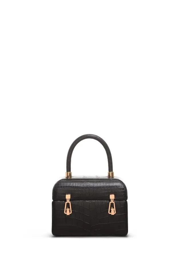 Gabriela Hearst Top Handles WomenMen Patsy Bag In Black Crocodile Leather