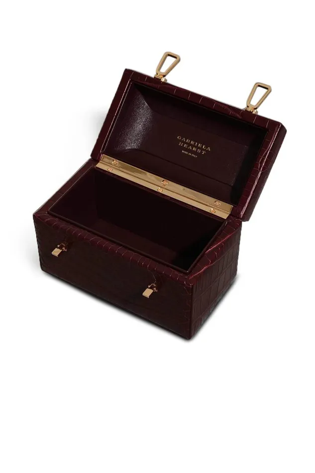 Gabriela Hearst Top Handles WomenMen Patsy Bag In Bordeaux Crocodile Leather